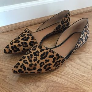 COPY - Leopard Print Calf Hair D’Orsay Flats